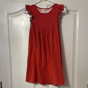 Matilda Jane Red Smocked Ruffle Dress